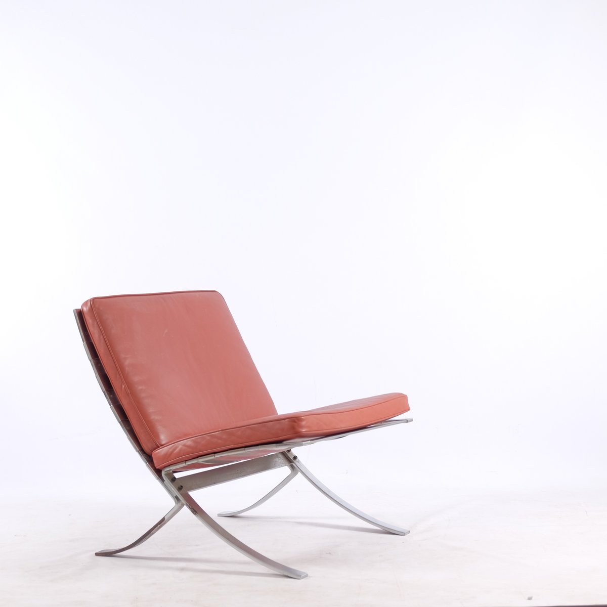 Steel & Leather Tango Chairs by Steen Østergaard for Steel Line, 1970, Set of 2