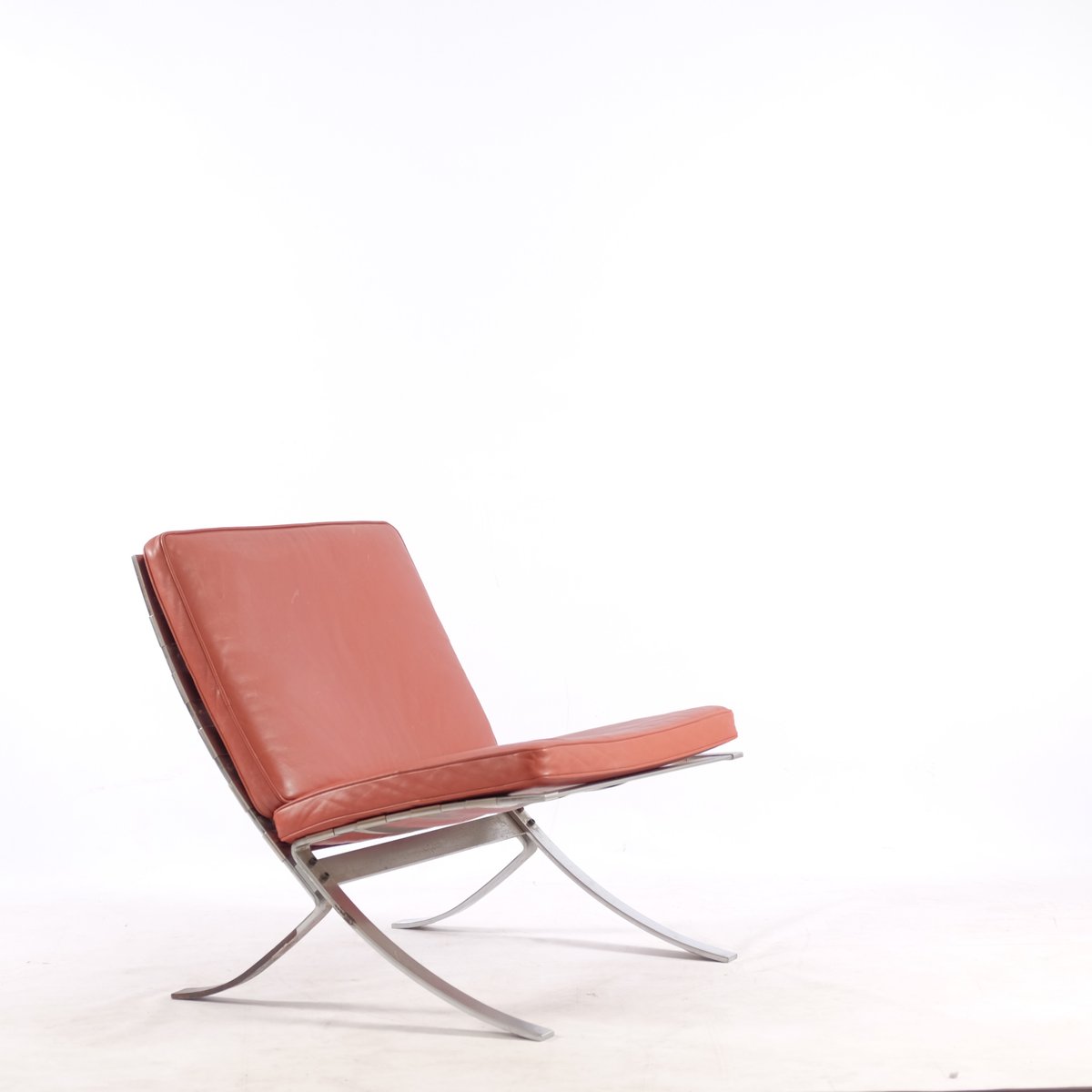 Steel & Leather Tango Chairs by Steen Østergaard for Steel Line, 1970, Set of 2