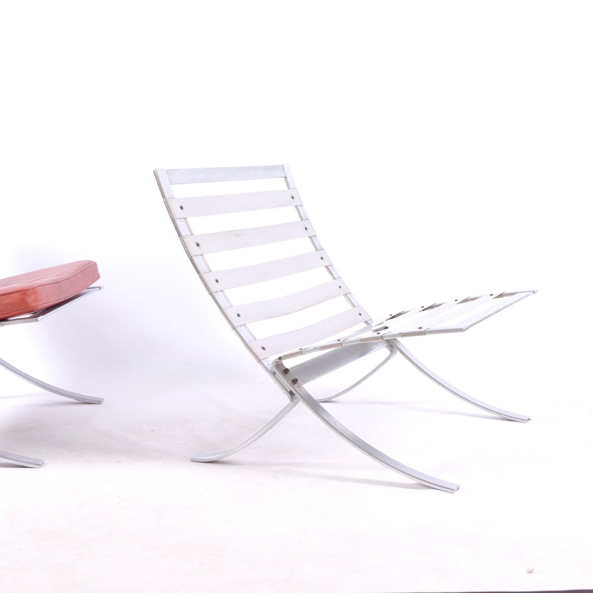 Steel & Leather Tango Chairs by Steen Østergaard for Steel Line, 1970, Set of 2