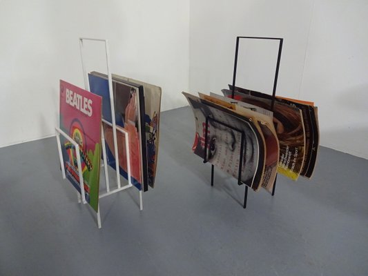 Steel Magazine or Record Racks, 1960s, Set of 2-RDW-604180