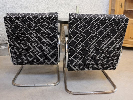 Steel Tube Cantilevers Armchairs from Mücke Melder, Set of 3-KWR-1726292