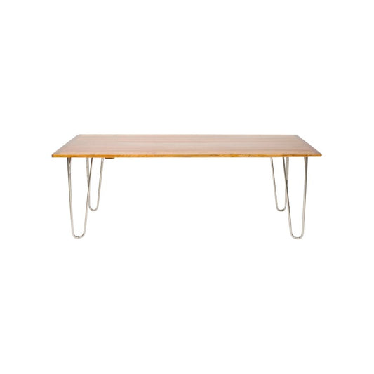 Steel Tube Loop Dining Table in Cherry by Artur Drozd