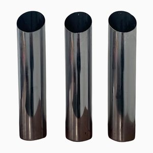 Steel Umbrella Stand Vases, 1970, Set of 3-IJR-1146793