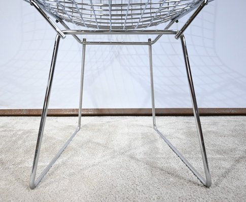 Steel Wire Chairs by Harry Bertoia for Knoll, 1970s, Set of 4-RVK-1806889