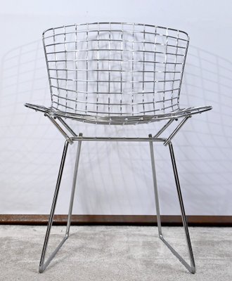 Steel Wire Chairs by Harry Bertoia for Knoll, 1970s, Set of 4-RVK-1806889