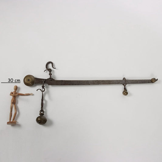 Steelyard Balance in Iron and Bronze, 1880s