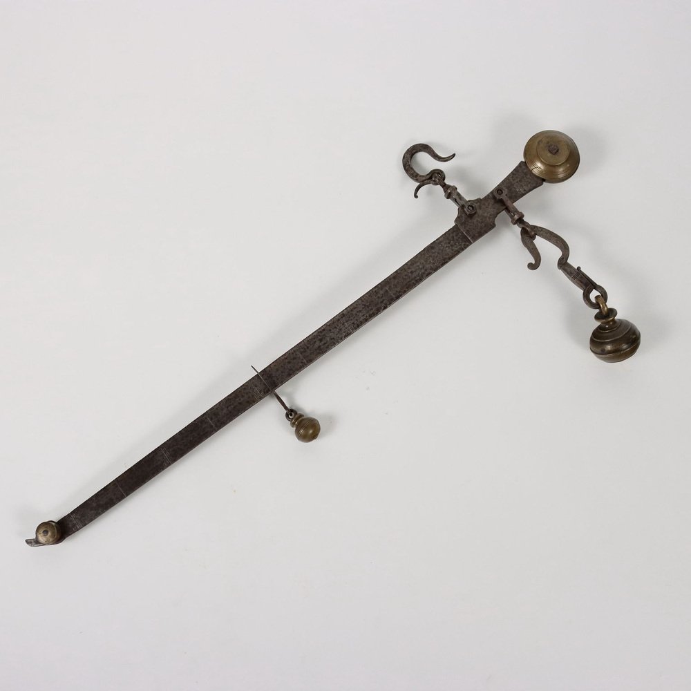 Steelyard Balance in Iron and Bronze, 1880s