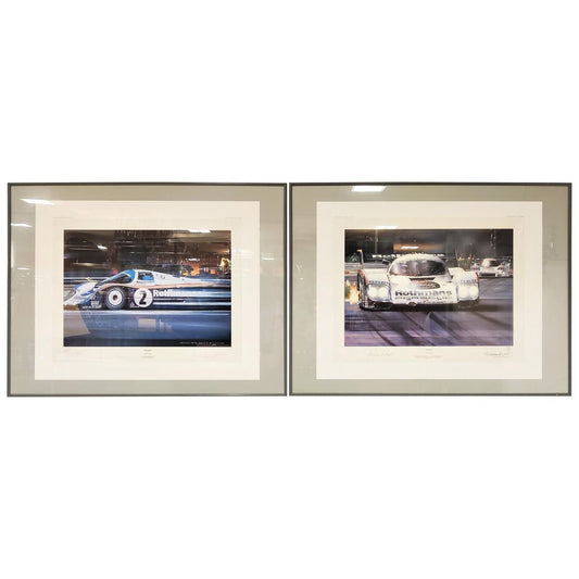 Stefan Bellof, Derek Bell and Jochen Mass Prints by Nicholas Watts, Set of 2