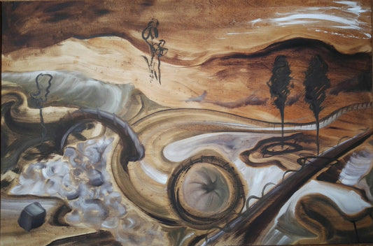 Stefano Mazzolini, Bucmam, 1998, Oil on Wood