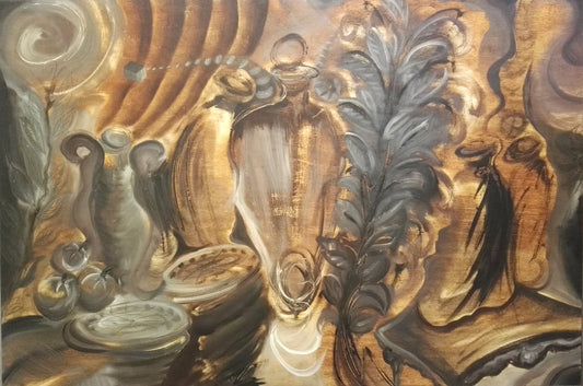 Stefano Mazzolini, Mela d'Oro in Culinaria, 1997, Oil on Wood