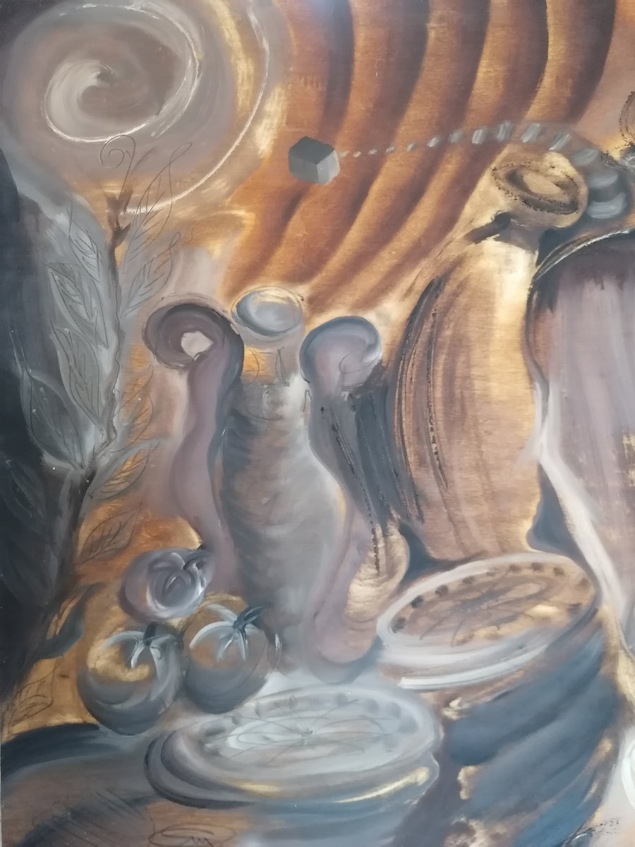 Stefano Mazzolini, Mela d'Oro in Culinaria, 1997, Oil on Wood