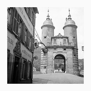 Steingasse, Brueckentor, Old Bridge, Heidelberg Germany 1938, Printed 2021-DYV-990642