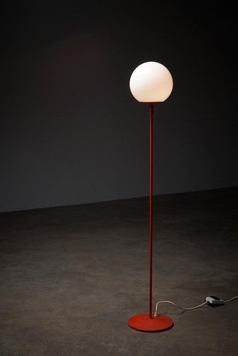 Stem Floor Lamp with Glass Sphere Bag Turgi, 1960s