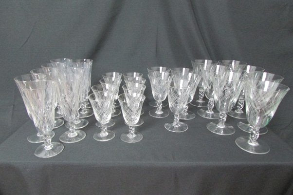 Stemmed Glasses with Flared Shape, 1960s, Set of 29-RDN-1323151