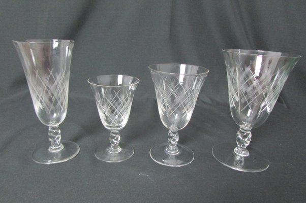 Stemmed Glasses with Flared Shape, 1960s, Set of 29-RDN-1323151