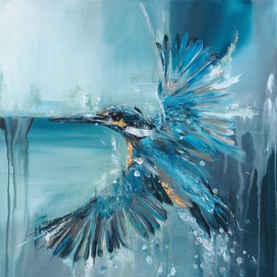 Stephanie Blaess, The Kingfisher, 2023, Acrylic on Canvas-CHG-2031019