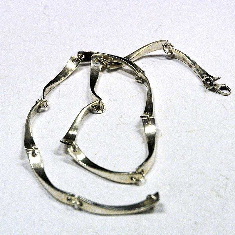 Sterling Silver Choker Necklace by Jaana Toppila-Topian, Finland, 1998