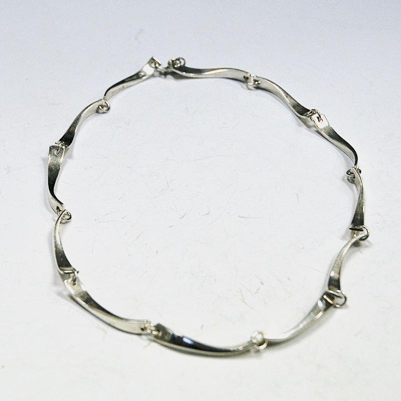 Sterling Silver Choker Necklace by Jaana Toppila-Topian, Finland, 1998