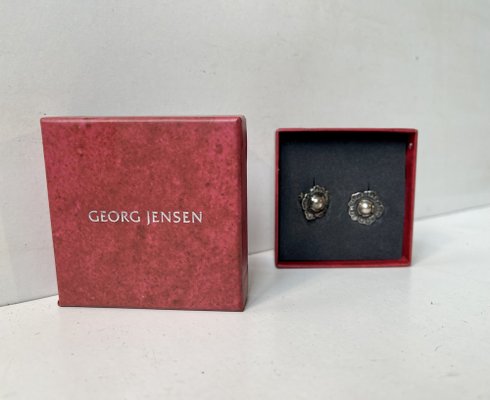 Sterling Silver Earrings from Georg Jensen, 2000s, Set of 2-LCR-1757019