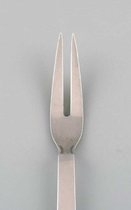 Sterling Silver Pyramid Meat Fork from Georg Jensen