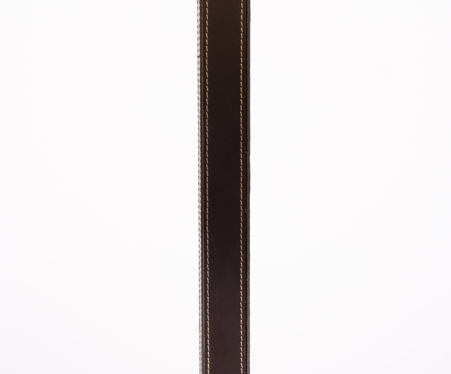 Stich Leather Floor Lamp from SCE, France, 1980s