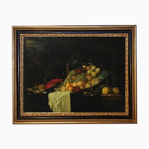 Still Life - Giovanni Perna - Dutch School - Oil on Canvas Italian Painting-YUW-1311908