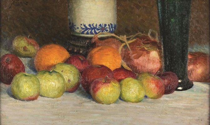 Still Life - Original Oil on Board by G. B. Crema - 1920s 1920s-ZCI-756481