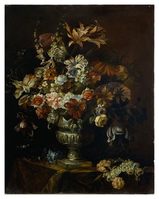 Still Life Painting, Dutch Flemish School, Oil on Canvas, Framed-YUW-1299418