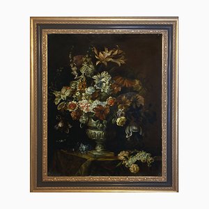 Still Life Painting, Dutch Flemish School, Oil on Canvas, Framed-YUW-1299418