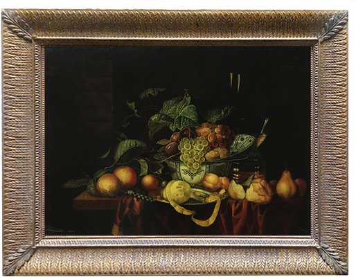 Still Life Painting, Dutch School, 2008, Oil on Canvas, Framed-YUW-1313042