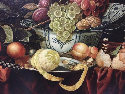 Still Life Painting, Dutch School, 2008, Oil on Canvas, Framed-YUW-1313042