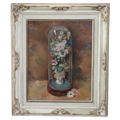 Still Life with Flowers, 1938, Oil on Board, Framed-DCO-1700238