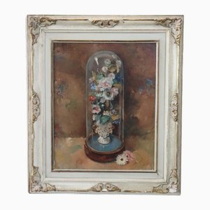 Still Life with Flowers, 1938, Oil on Board, Framed-DCO-1700238