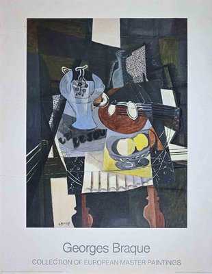 Still Life with Mandolin Offset Poster After George Braque, 1986-ZCI-1379194