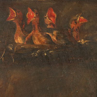 Still Life with Prey, Oil on Wooden Board, 1800s-VMM-2033306