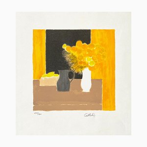 Still Life Yellow and Black by Bernard Cathelin, 1990-FMZ-988949