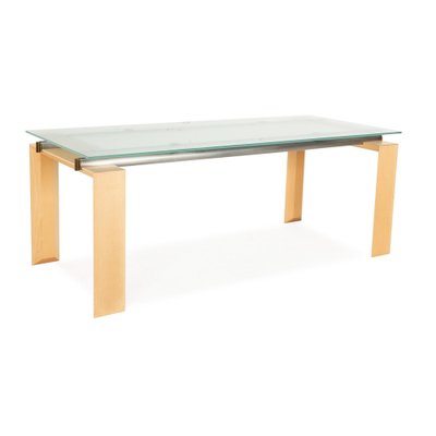 Stilt Glass Dining Table in Blue from DESALTO-RQW-2036339