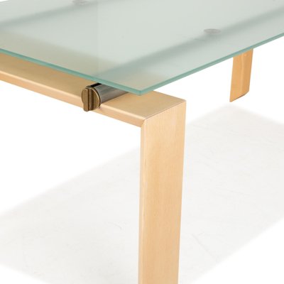 Stilt Glass Dining Table in Blue from DESALTO-RQW-2036339