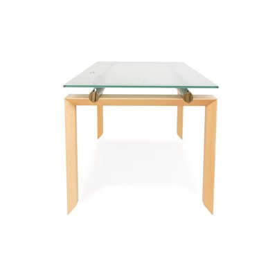 Stilt Glass Dining Table in Blue from DESALTO-RQW-2036339