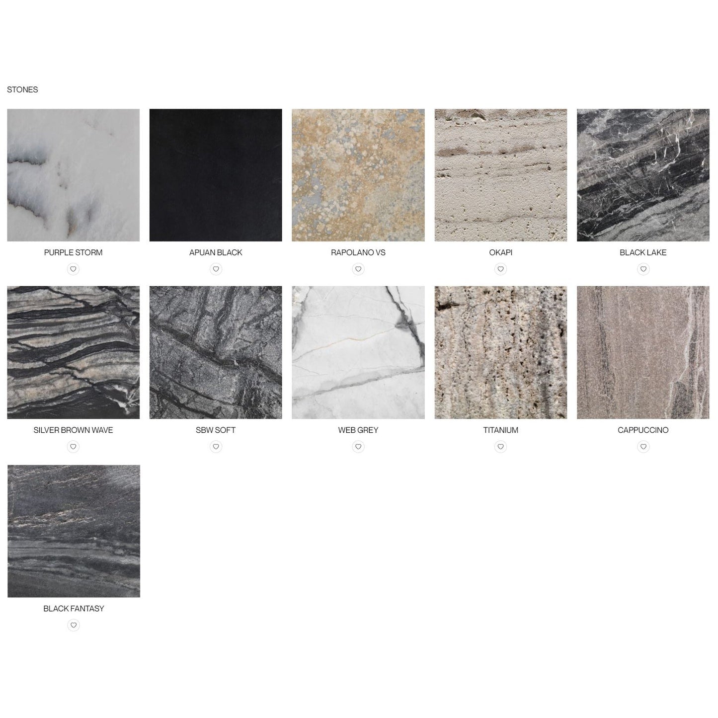 SR - Coffee table with steel frame and stone top (Dimension - Ø 121.6 x 25h cm / Structure - Black Burnished Steel)