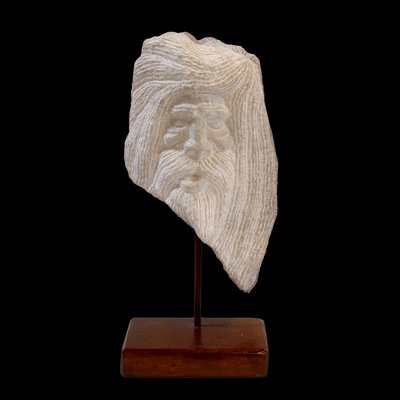 Stone Carved Bust Sculpture, 1950s-ZJN-811700