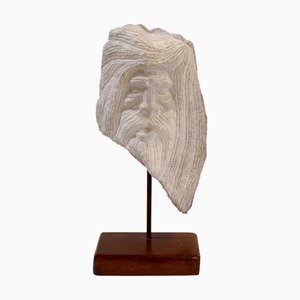 Stone Carved Bust Sculpture, 1950s-ZJN-811700