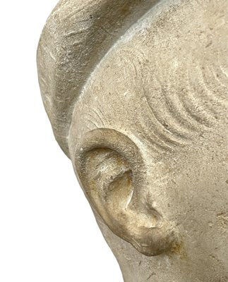 Stone Carving Bust of a Boy, France, 1961-FSD-1345214