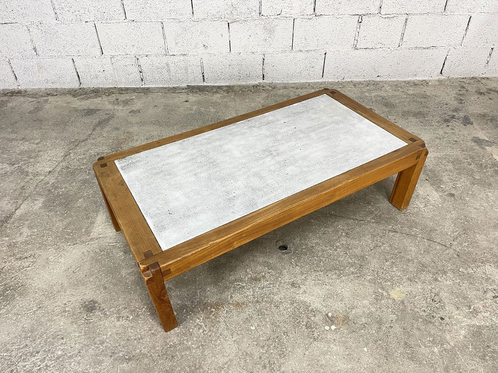 Stone Coffee Table by Pierre Chapo, 1960s