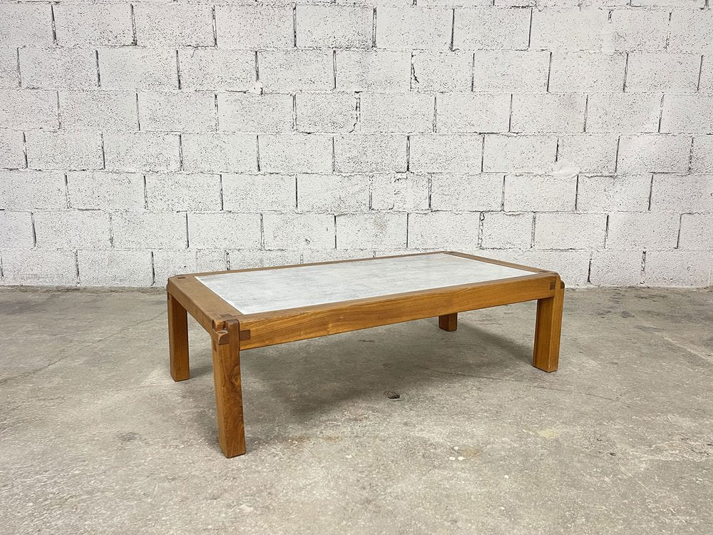 Stone Coffee Table by Pierre Chapo, 1960s