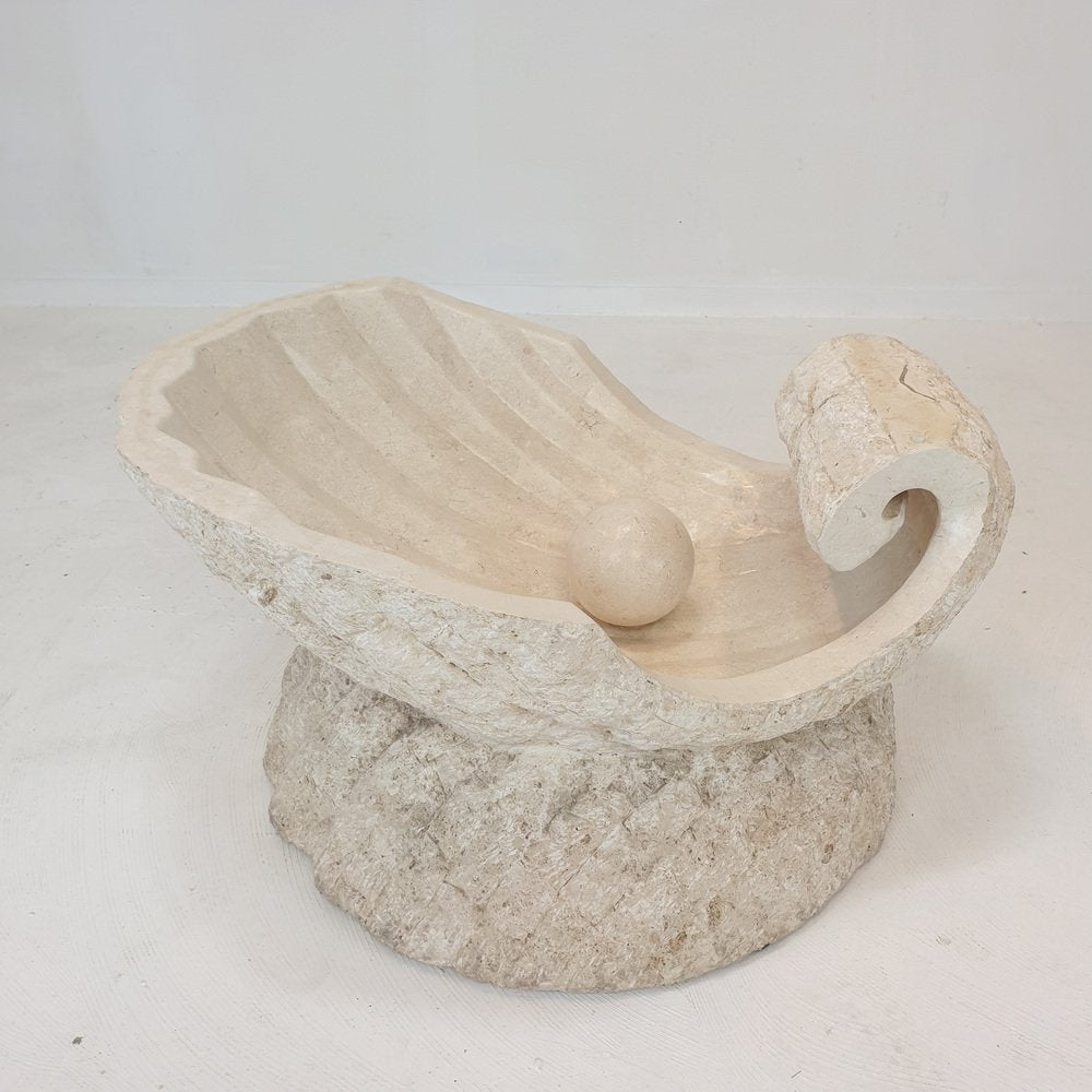 Stone Shell Coffee Table from Magnussen Ponte Mactan, 1980s