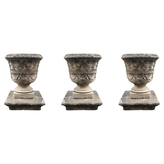 Stone Vases, 19th Century, Set of 3