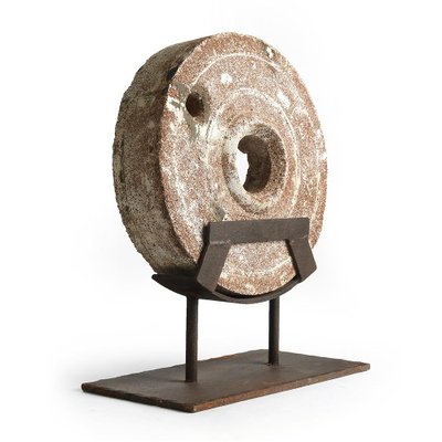 Stone Wheel on Iron Stand, 1890s-NQ-702210