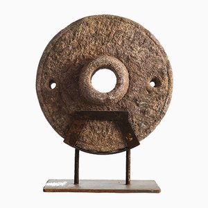 Stone Wheel on Iron Stand, 1890s-NQ-702206