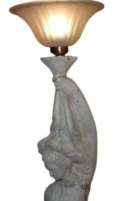 Stone Woman Bust Table Lamp-SNX-906828